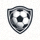 看球宝网站标志 - 一个橙色的足球与盾牌组合图标